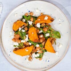 A plate of roasted sweet potato salad | Hurry The Food Up