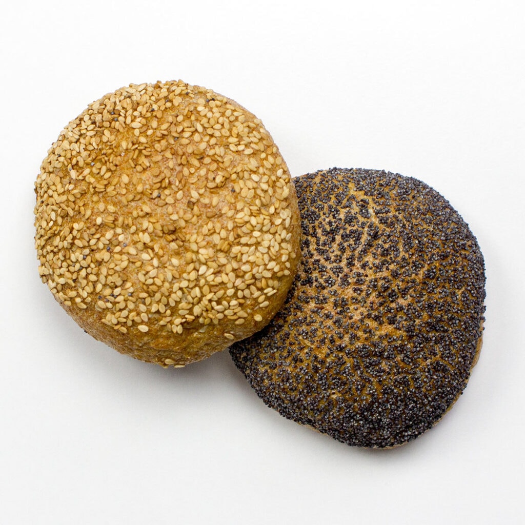 Two rolles on white surface