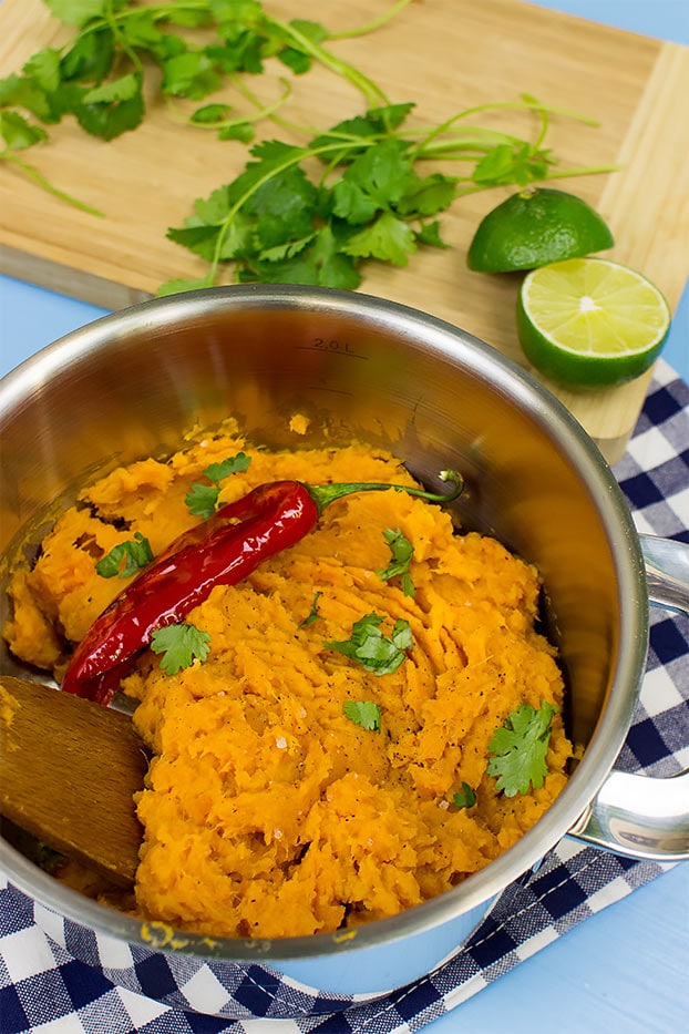 Healthy Sweet Potato Mash - The Healthiest Sweet Potatoes Online - sweet potato mash ready to serve #quick #sweet potato | 