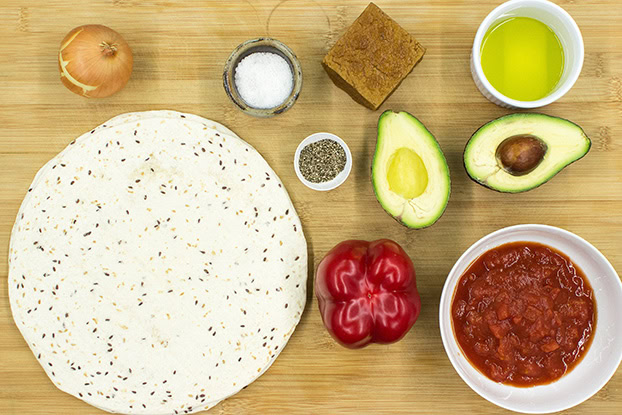 Burrito ingredients #smoked tofu #vegan | 