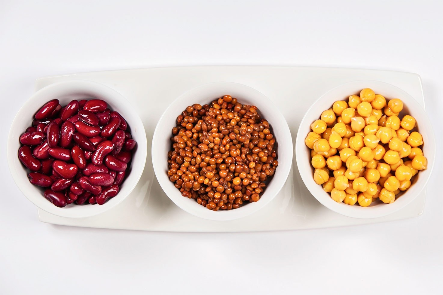 3 small bowls with legumes | Hurry The Food Up