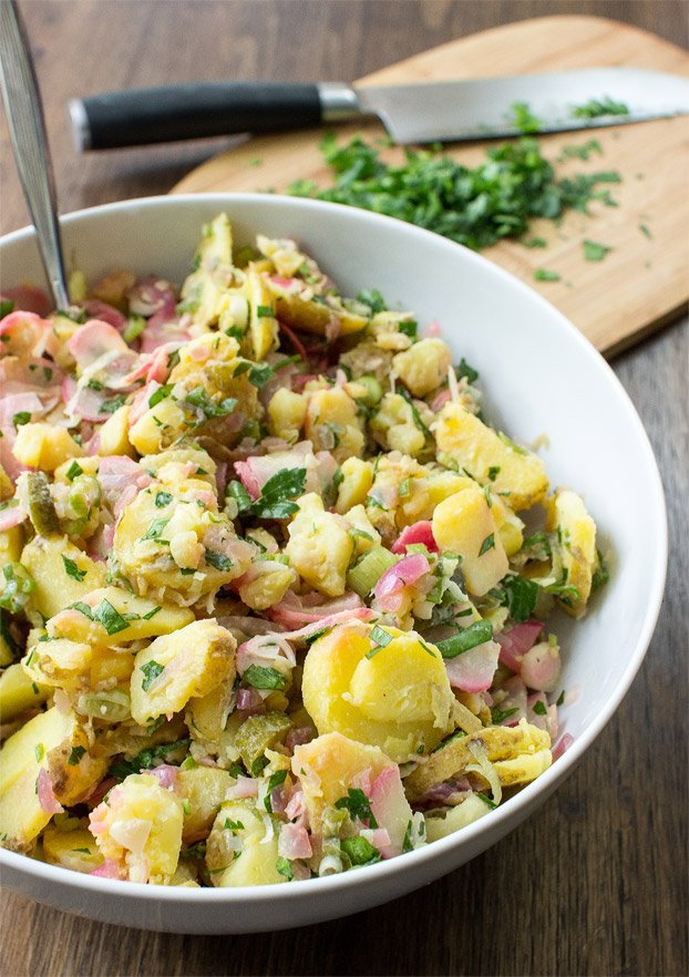 Damn Delicious Vegan Potato Salad - No Oil, No Mayo | 