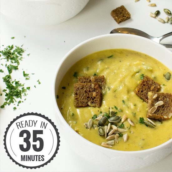 Vegan Potato Soup – Full on flavour! Ready in 35 mins