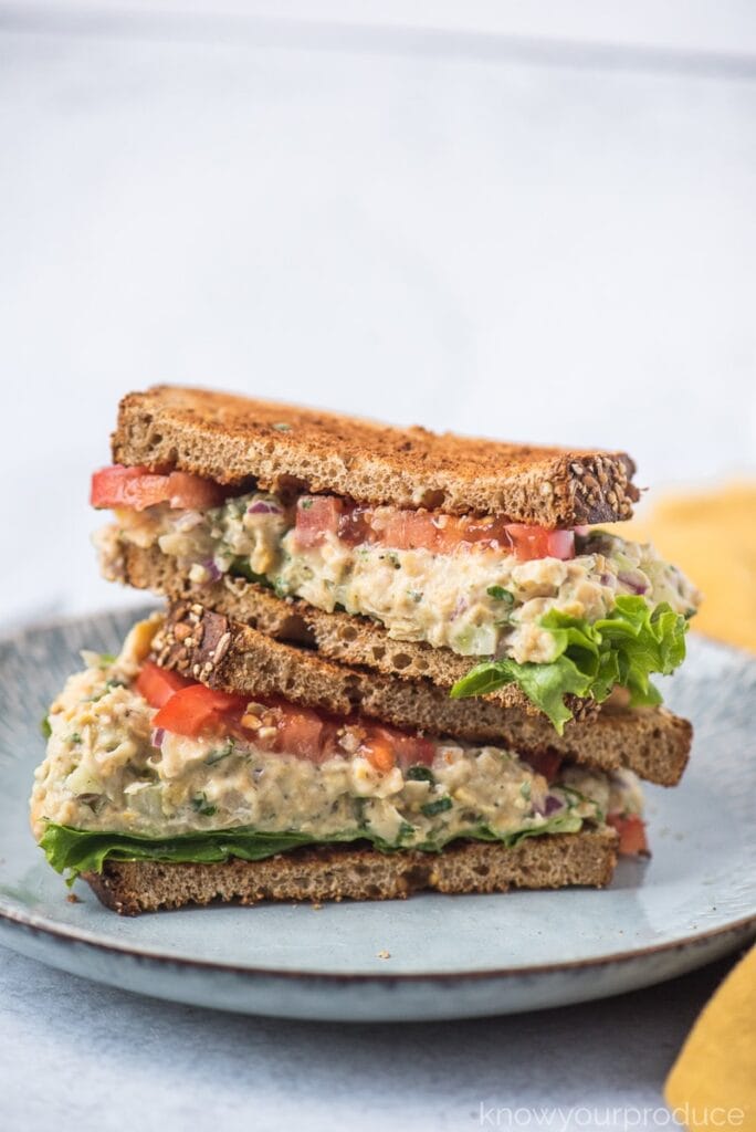 30 Best Vegan Sandwich Recipes - Vegan Tuna Salad Sandwich | Hurry The Food Up