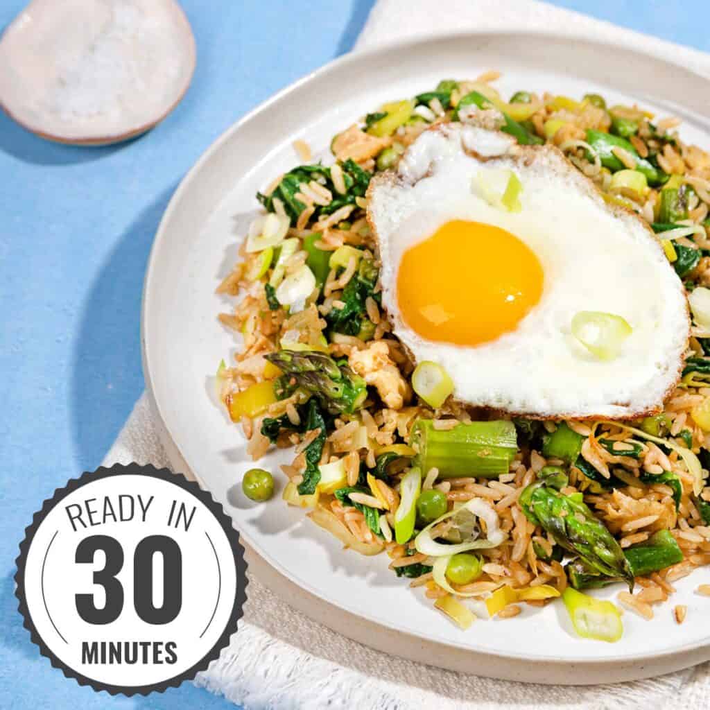 Healthy Spring Vegetable Fried Rice