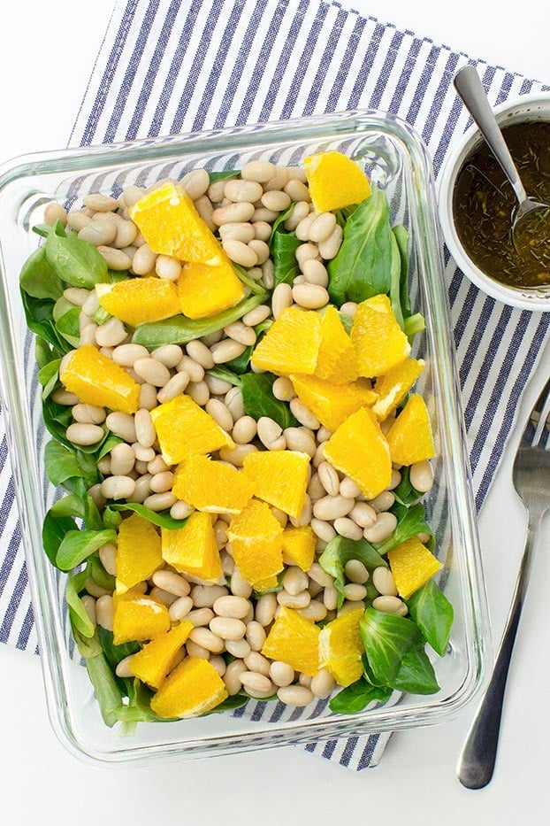 Salad is served #agave syrup #olive oil | 